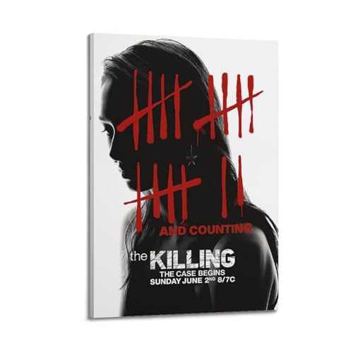 YRTWR I WBRRB Poster "The Killing", Design Gemälde für Schlafzimmer-Filme, 40 x 60 cm, Rahmenstil von YRTWR I WBRRB
