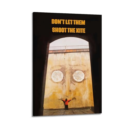 YRTWR I WBRRB Poster mit Aufschrift "Don't Let Them Shoot The Kite", Wandkunst, Design, Gemälde für Schlafzimmer, Filme, 30 x 45 cm, Rahmenstil von YRTWR I WBRRB