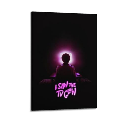 YRTWR I WBRRB Wandbild, Motiv: "I Saw The TV", leuchtend, Gemälde für Schlafzimmer-Filme, 30 x 45 cm, Rahmenstil von YRTWR I WBRRB