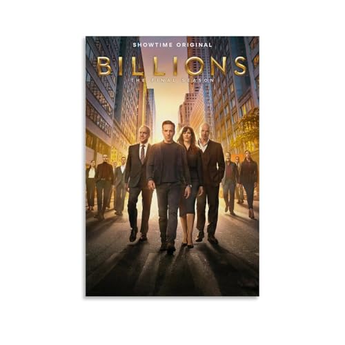 YRUAWRH Billions TV-Show (7) Poster, Wandkunst, ästhetische Leinwand, Vintage-Poster, dekoratives Gemälde für Schlafzimmer, Wohnzimmer, 40 x 60 cm, ungerahmter Stil von YRUAWRH