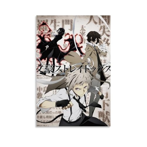 YRUAWRH Bungo Stray Dogs Anime2 Poster, Wandkunst, ästhetisches Cover, Leinwand, Vintage-Poster, dekoratives Gemälde für Schlafzimmer, Wohnzimmer, 40 x 60 cm, ungerahmt, 2 YRUAWRH Bungo Stray Dogs Anime2 Poster, Wandkunst, ästhetisches Cover, Leinwand, Vintage-Poster, dekoratives Gemälde für Schlafzimmer, Wohnzimmer, 40 x 60 cm, ungerahmt, 2 von YRUAWRH