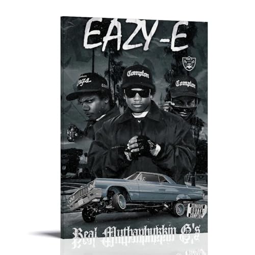 YRUAWRH Eazy-E Poster, Wandkunst, ästhetischer Einband, Leinwand, Vintage-Poster, dekoratives Gemälde für Schlafzimmer, Wohnzimmer, 30 x 45 cm, Rahmenstil YRUAWRH Eazy-E Poster, Wandkunst, ästhetischer Einband, Leinwand, Vintage-Poster, dekoratives Gemälde für Schlafzimmer, Wohnzimmer, 30 x 45 cm, Rahmenstil von YRUAWRH
