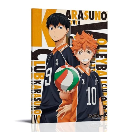 YRUAWRH Haikyuu Tobio Kageyama und Shoyo Hinata Poster, Wandkunst, ästhetisches Cover, Leinwand, Vintage-Poster, dekoratives Gemälde für Schlafzimmer, Wohnzimmer, 20 x 30 cm, Rahmenstil YRUAWRH Haikyuu Tobio Kageyama und Shoyo Hinata Poster, Wandkunst, ästhetisches Cover, Leinwand, Vintage-Poster, dekoratives Gemälde für Schlafzimmer, Wohnzimmer, 20 x 30 cm, Rahmenstil von YRUAWRH