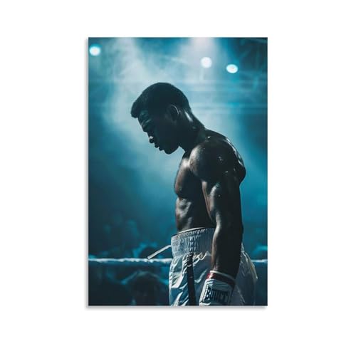 YRUAWRH Muhammad Ali (11) Poster, Wandkunst, ästhetisches Cover, Leinwand, Vintage-Poster, dekoratives Gemälde für Schlafzimmer, Wohnzimmer, 30 x 45 cm, ungerahmter Stil von YRUAWRH
