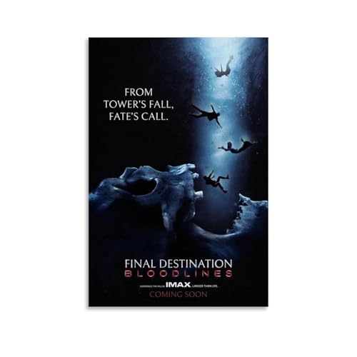 YRUAWRH Poster, Motiv: Final Destination Bloodlines 2025, ästhetisches Cover, Leinwand, Vintage-Poster, dekoratives Gemälde für Schlafzimmer, Wohnzimmer, 50 x 75 cm, ungerahmt YRUAWRH Poster, Motiv: Final Destination Bloodlines 2025, ästhetisches Cover, Leinwand, Vintage-Poster, dekoratives Gemälde für Schlafzimmer, Wohnzimmer, 50 x 75 cm, ungerahmt von YRUAWRH