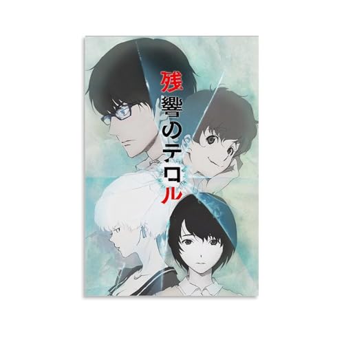 YRUAWRH Poster "Terror in Resonance" Anime1, ästhetische Leinwand, Vintage-Poster, dekoratives Gemälde für Schlafzimmer, Wohnzimmer, 40 x 60 cm, ungerahmter Stil von YRUAWRH