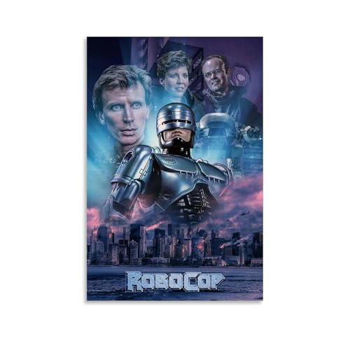 YRUAWRH RoboCop Poster, Wandkunst, ästhetisches Cover, Leinwand, Vintage-Poster, dekoratives Gemälde für Schlafzimmer, Wohnzimmer, 50 x 75 cm, ungerahmter Stil YRUAWRH RoboCop Poster, Wandkunst, ästhetisches Cover, Leinwand, Vintage-Poster, dekoratives Gemälde für Schlafzimmer, Wohnzimmer, 50 x 75 cm, ungerahmter Stil von YRUAWRH