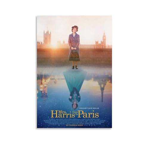 YRUAWRH Wandbild, Motiv: Mrs. Harris Goes to Paris, ästhetisches Cover, Leinwand, Vintage-Poster, dekoratives Gemälde für Schlafzimmer, Wohnzimmer, 40 x 60 cm, ungerahmter Stil YRUAWRH Wandbild, Motiv: Mrs. Harris Goes to Paris, ästhetisches Cover, Leinwand, Vintage-Poster, dekoratives Gemälde für Schlafzimmer, Wohnzimmer, 40 x 60 cm, ungerahmter Stil von YRUAWRH