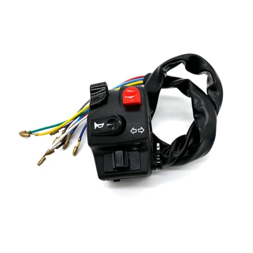 22mm Universal Motorrad Lenker Schalter Hupe Taste Blinker Elektrische LampLight Starten Lenker Controller Taste Schalter(1pcs-left) von YRcEKH