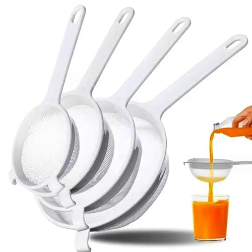 Plastik Küchensieb Kunststoff - 4 Stück Sieb-Filterset in 4 Größen für Tee, Kaffee, Milch, Früchte Plastik Küchensieb Kunststoff - 4 Stück Sieb-Filterset in 4 Größen für Tee, Kaffee, Milch, Früchte von YRsorn