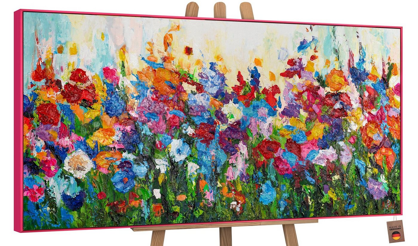 YS-Art Gemälde Blumige Farben, Blumen von YS-Art