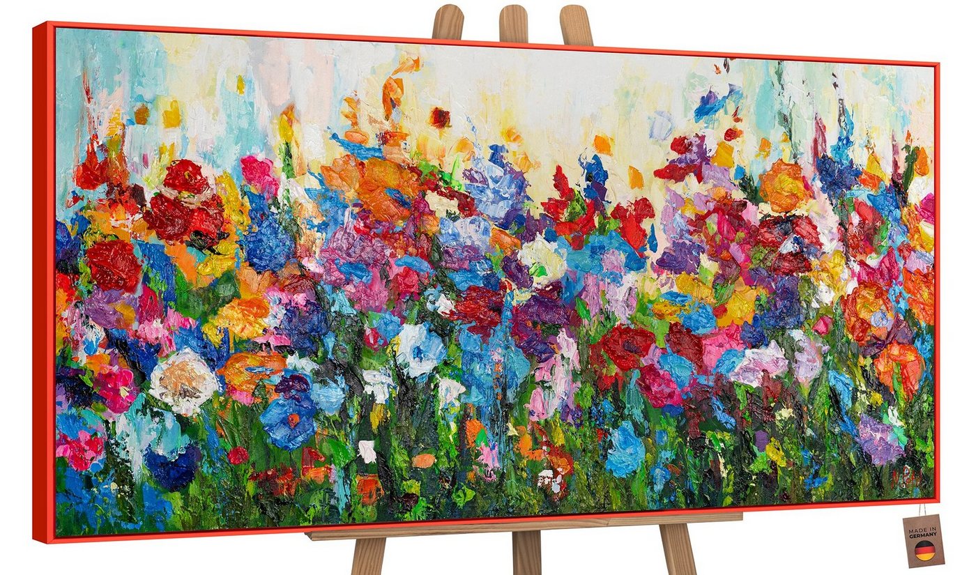 YS-Art Gemälde Blumige Farben, Blumen von YS-Art