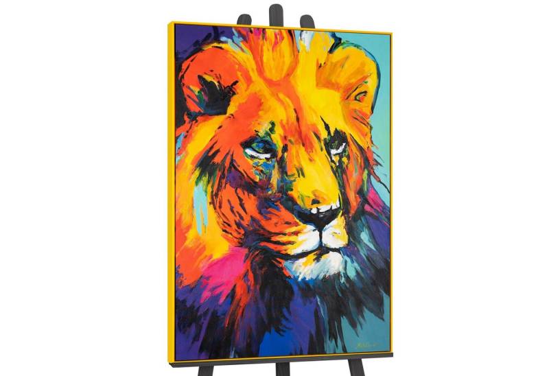 YS-Art Gemälde Löwengrazie, Abstraktion, Leinwandbild Löwin, Königin, Löwendame in Bunt mit Mähne YS-Art Gemälde Löwengrazie, Abstraktion, Leinwandbild Löwin, Königin, Löwendame in Bunt mit Mähne von YS-Art