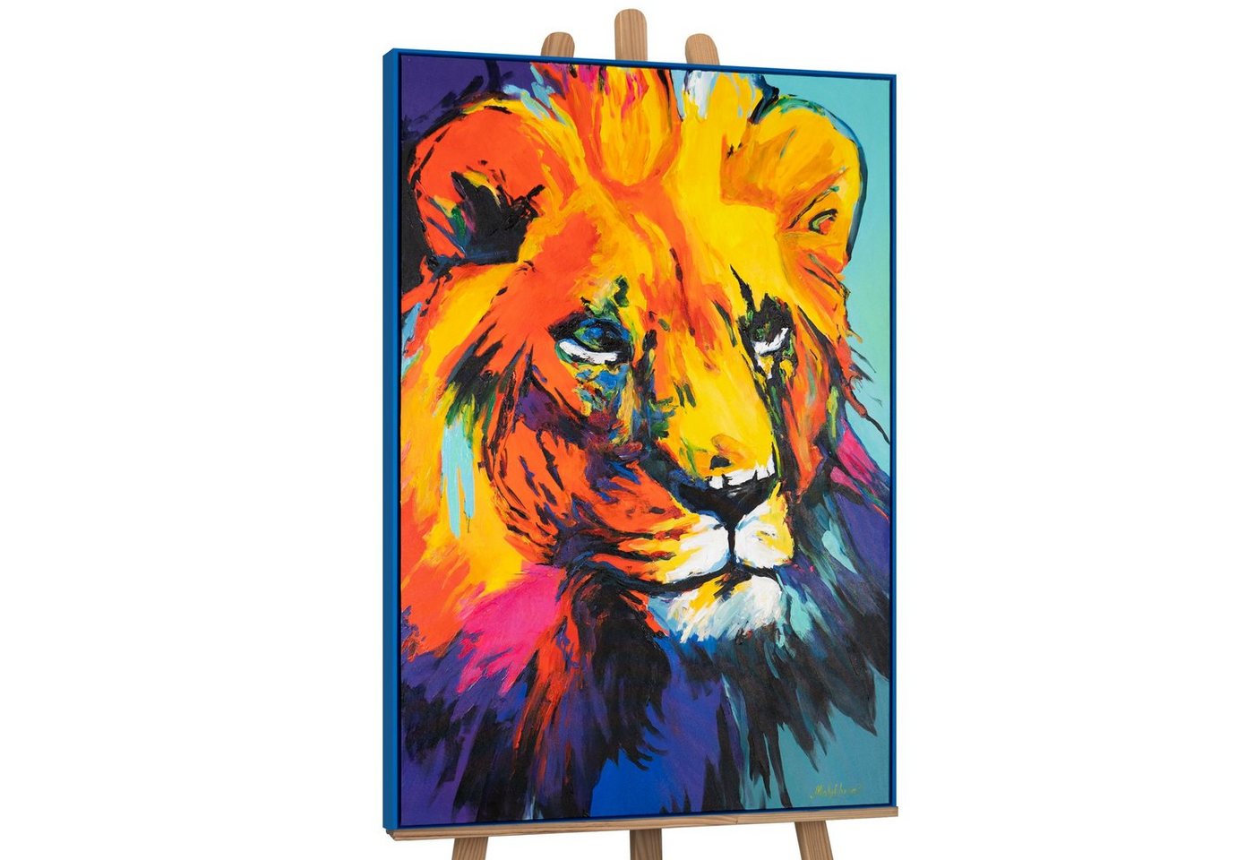 YS-Art Gemälde Löwengrazie, Abstraktion von YS-Art
