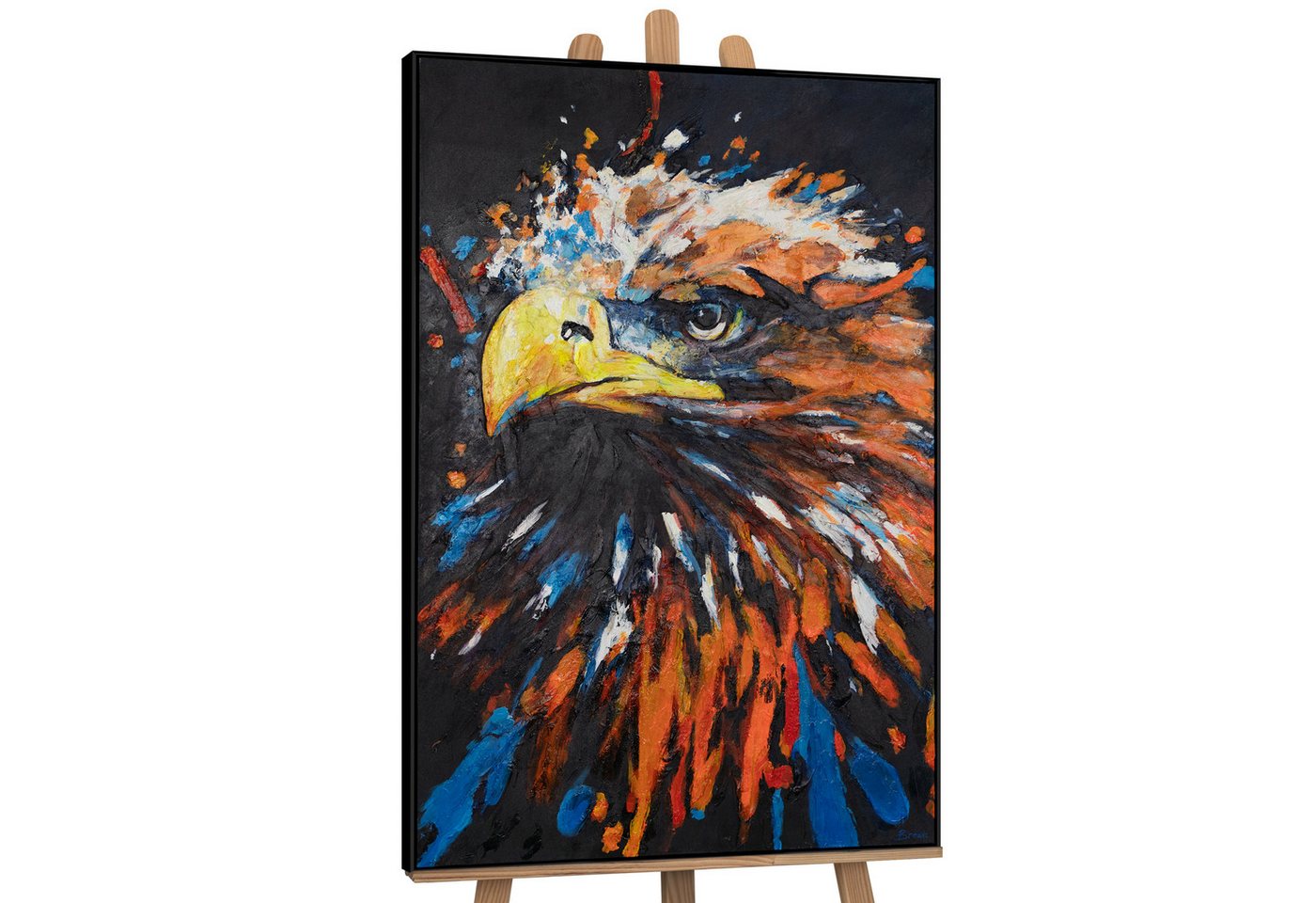YS-Art Gemälde Mächtiger Adler, Tier von YS-Art
