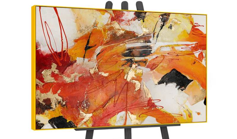 YS-Art Gemälde Orangene Explosion, Abstraktion, Abstraktion in unterschiedlichen Orange Tönen YS-Art Gemälde Orangene Explosion, Abstraktion, Abstraktion in unterschiedlichen Orange Tönen von YS-Art
