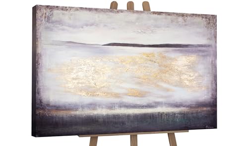 YS-Art Gemälde Handgemalt Geräumig | Acrylbilder auf Leinwand wohndecor | Bilder Acryl Abstrakt | Acrylbild groß | Gemälde modern | Abstraktes Gemälde mit Rahmen | Gemälde Wohnzimmer von YS