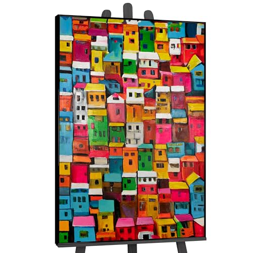 YS-Art Luxus Acryl Gemälde auf Leinwand Urbane Abstraktion handgemalt Wandbild modernes Wohndekor abstraktes Motiv Bild echtes Kunstwerk 180x120 cm von YS