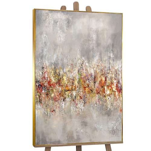 YS-Art XXL Abstrakt Acryl Gemälde auf Leinwand mit Rahmen Heller Horizont handgemalte Wandbilder Wohnzimmer Wohndekor Barock Stil Bilder echte Kunst 140x100 cm YS-Art XXL Abstrakt Acryl Gemälde auf Leinwand mit Rahmen Heller Horizont handgemalte Wandbilder Wohnzimmer Wohndekor Barock Stil Bilder echte Kunst 140x100 cm von YS