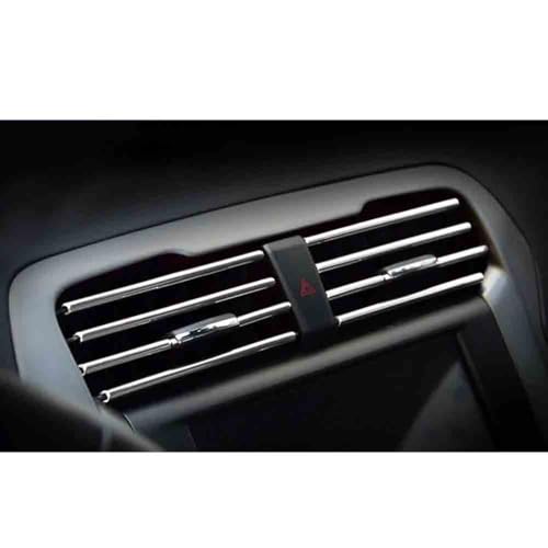 YSA ASF 10 Stücke 20 cm Auto Klimaanlage Steckdose Dekorative Auto Styling Auto Türkante Eckenschutz U Form Zierleiste Dekorstreifen Dekoration Abdeckung(Slive) von YSA ASF