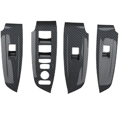 YSA ASF 4X Auto Innen Fenster Schalter Panel Abdeckung Trim Für Accord 2018 2019 2020 2021 Carbon Faser Styling Auto Taste Abdeckung Dekoration Abdeckung von YSA ASF