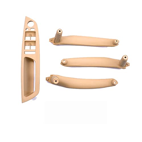 YSA ASF Armlehne Auto Links Vorne Fahrersitz Für E70 E71 X5 X6 LHD Innentürgriff Innenverkleidung Pull Trim Cover 1 Satz Beige Schwarz Griffabdeckung(E70-set-Beige) von YSA ASF