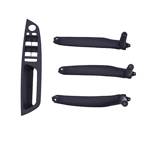YSA ASF Armlehne Auto Links Vorne Fahrersitz Für E70 E71 X5 X6 LHD Innentürgriff Innenverkleidung Pull Trim Cover 1 Satz Beige Schwarz Griffabdeckung(E70-set-Black) von YSA ASF