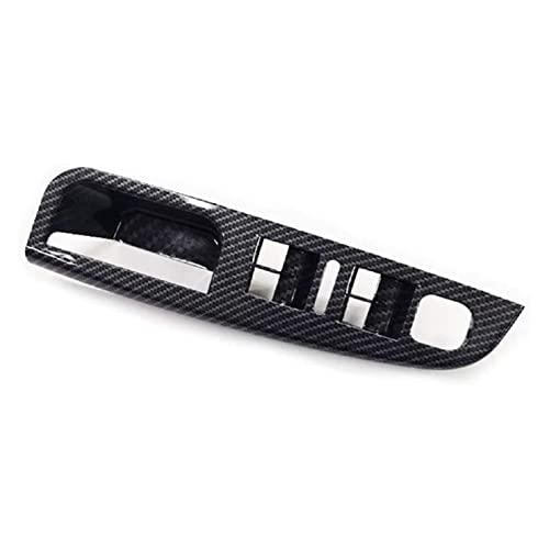YSA ASF Für Jetta MK5 Für Golf 5 2005-2009 Kohlefaser Seitenhaltegriff Türfensterschalter Bedienfeld Abdeckung Trims Rahmen Griffabdeckung von YSA ASF