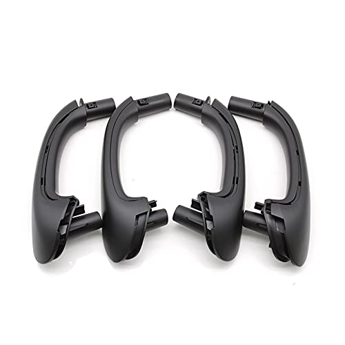 YSA ASF Für Mercedes Für Benz W203 C-Klasse Limousine 2000-2007 Auto Vorne Links Rechts Innen Türgriff Set Ersatz 4 Stück Griffabdeckung(Black Front 2pcs) von YSA ASF