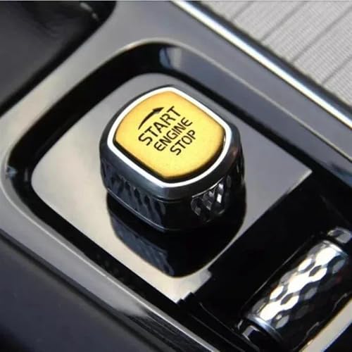 YSA ASF Für Volvo Xc60 S90 S60 Xc90 V60 V90 2015-2020 Auto Motor Start-Taste Ersetzen Abdeckung Stop Swtich Schlüssel Dekor Aufkleber Auto Styling Dekoration Abdeckung(Gelb) von YSA ASF