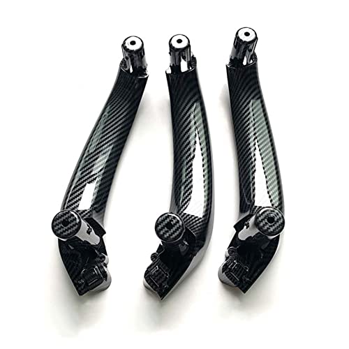 YSA ASF Für X3 X4 F25 F26 2010-2016 LHD RHD Set Innentür Kohlefaser Zuggriff Armlehne Panel Abdeckung 4 STÜCKE Griffabdeckung(LHD 3PCS) von YSA ASF