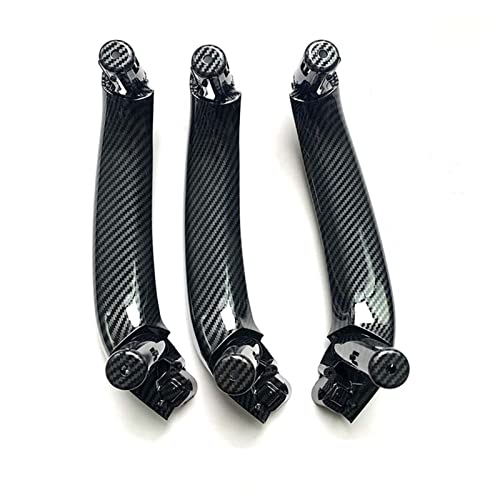 YSA ASF Für X3 X4 F25 F26 2010-2016 LHD RHD Set Innentür Kohlefaser Zuggriff Armlehne Panel Abdeckung 4 STÜCKE Griffabdeckung(RHD 3PCS) von YSA ASF