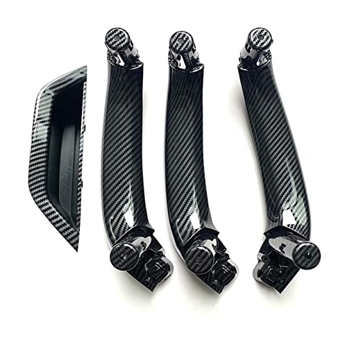 YSA ASF Für X3 X4 F25 F26 2010-2016 LHD RHD Set Innentür Kohlefaser Zuggriff Armlehne Panel Abdeckung 4 STÜCKE Griffabdeckung(RHD 4PCS) von YSA ASF