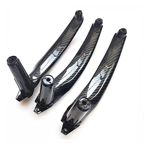 YSA ASF Innen Carbon Türgriff Äußere Lederabdeckung Ersatz LHD RHD Für X5 X6 E70 E71 E72 2007-2013 Griffabdeckung(LHD 3PCS Set) von YSA ASF
