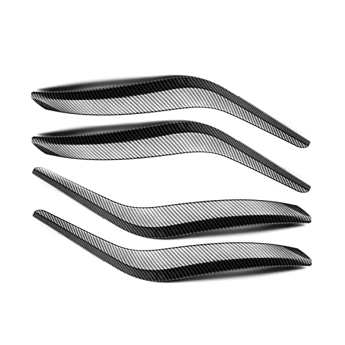 YSA ASF Links Rechts Innentür Armlehne Pull Trim Für X1 E84 2009-2016 Kohlefaser Auto Innentürverkleidung Griffabdeckung Auto Griffabdeckung(4Pcs) von YSA ASF