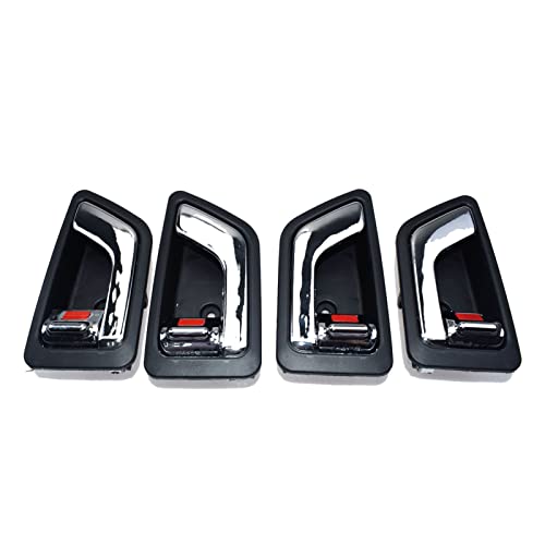 YSA ASF Vorne Hinten Links Rechts Innen Türgriff Für Für Getz Click TB 2002 2003 2004 2005 2006 2007 2008 2009 2010 2011 Griffabdeckung(Chrome 4 Sides) von YSA ASF