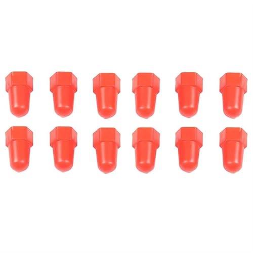 YSA ASF for Jaguar for F-Type 2013-2024 Front Engine Compartment Shock Tower Hex Screw Protective Cover Abs Interior Accessories Dekoration Abdeckung(Rot) von YSA ASF