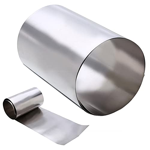 0,1 x 100 x 500 mm Ti Gr2 Titan dünne silberne Metallplatte Blechfolie Handwerk Metallarbeit Handwerk Titan Schleifmittel von YSANO