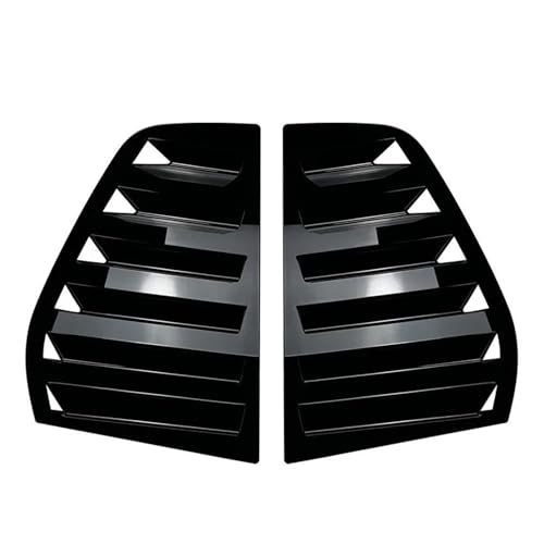 YSASFZX Heckflügel 2 STÜCKE Für VW Für Golf 5 Für MK5 Für GTI 2005 2006 2007 Auto Heckscheibenabdeckung Blende Jalousie Seitenentlüftungsblende Auto Spoiler(Glänzend schwarz) von YSASFZX