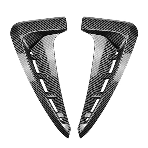 YSASFZX Heckflügel Für X5 F15 2014 2015 2016 2017 2018 Seitenlüftungsverkleidung Abdeckung Haifischseitengitter Dekoration Styling Aufkleber Auto Spoiler(Kohlenstoff-Look) von YSASFZX