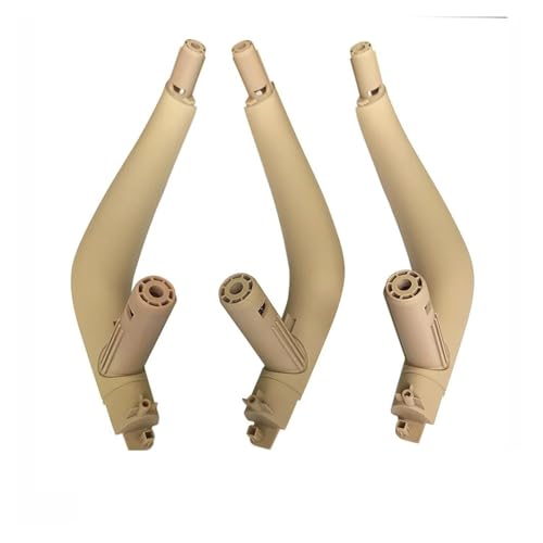 YSASFZX Türinnengriff 3-teiliges Set LHD RHD Carbonfaser-Innentürgriff für Beifahrer Ersatz für X5 X6 F15 F16 2014–2018 Türinnenverkleidung Türgriff(LHD Beige) von YSASFZX