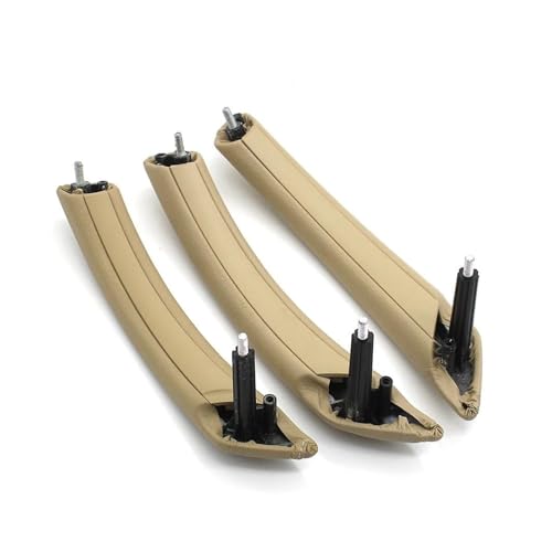 YSASFZX Türinnengriff Auto Beifahrertür Vorne Hinten Pull Griff Montage Set Ersatz Für 5 Serie E60 E61 2006-2010 51416983668 Türinnenverkleidung Türgriff(RHD Beige Set) von YSASFZX