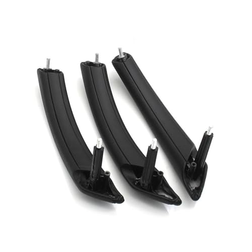 YSASFZX Türinnengriff Auto Beifahrertür Vorne Hinten Pull Griff Montage Set Ersatz Für 5 Serie E60 E61 2006-2010 51416983668 Türinnenverkleidung Türgriff(RHD Black Set) von YSASFZX