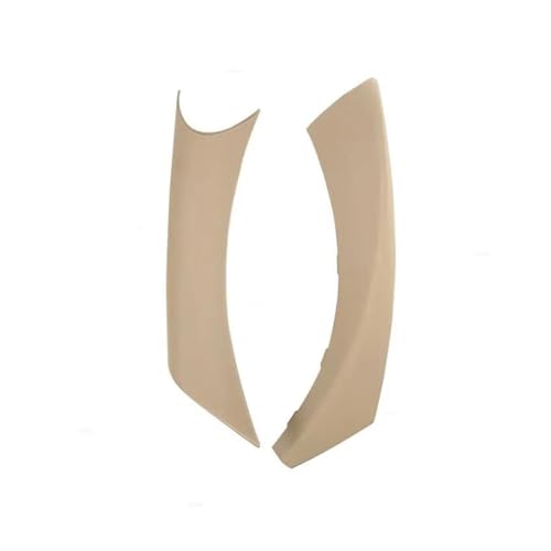 YSASFZX Türinnengriff Auto Styling Textur Innentür Panel Haltegriff Armlehne Schutzhülle Für 3 Serie Für E90 E91 2004-2012 Türinnenverkleidung Türgriff(Beige left) von YSASFZX