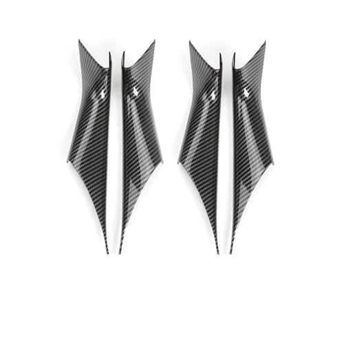 YSASFZX Türinnengriff Für 5 Series G30 2017 2018 2019 2020 2021 2022 2023 Pull ABS Carbon Look Glänzend Schwarz Matte Innere Trim Abdeckung Türinnenverkleidung Türgriff(Carbon Fiber 1 Set) von YSASFZX