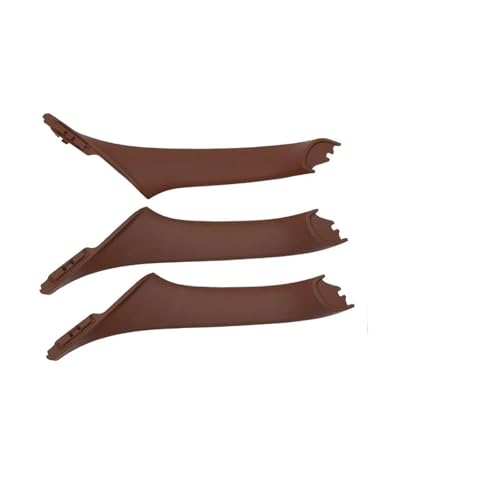 YSASFZX Türinnengriff RHD Rechtslenker Innentür Fenster Schalter Abdeckung Panel für F10 F11 F18 520 523 525 Türinnenverkleidung Türgriff(RHD Brown 3pcs) von YSASFZX