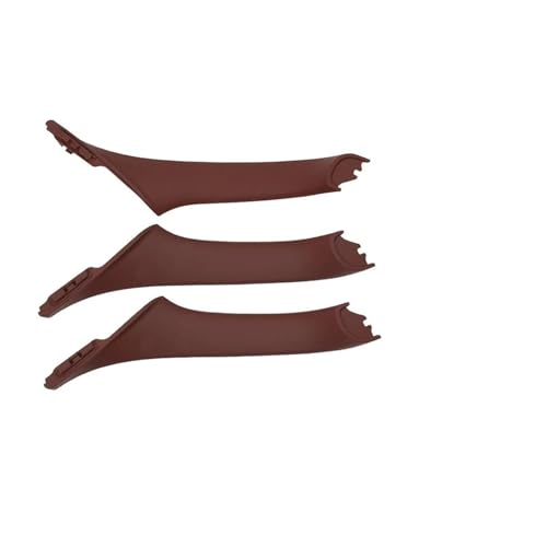 YSASFZX Türinnengriff RHD Rechtslenker Innentür Fenster Schalter Abdeckung Panel für F10 F11 F18 520 523 525 Türinnenverkleidung Türgriff(RHD RedBrown 3pcs) von YSASFZX
