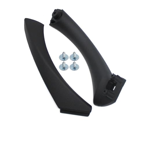 YSASFZX Türinnengriff Schwarzer innerer Türgriff-Kit Verkleidungsabdeckung für 3er-Reihe für E90 E91 E92 2004–2012 316 318 320 325 328i Türinnenverkleidung Türgriff(Right-Kit 2PCS) von YSASFZX