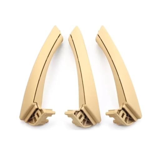 YSASFZX Türinnengriff Vorne Hinten Links Rechts Innen 3 Passagier Tür Pull Griff Komplette Set Für 3 Serie Für E90 E91 E92 316i 318i 320 325 328i Türinnenverkleidung Türgriff(LHD SET Beige) von YSASFZX