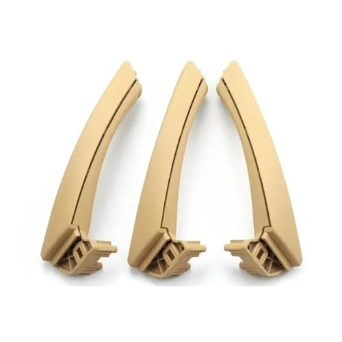 YSASFZX Türinnengriff Vorne Hinten Links Rechts Innen 3 Passagier Tür Pull Griff Komplette Set Für 3 Serie Für E90 E91 E92 316i 318i 320 325 328i Türinnenverkleidung Türgriff(RHD SET Beige) von YSASFZX